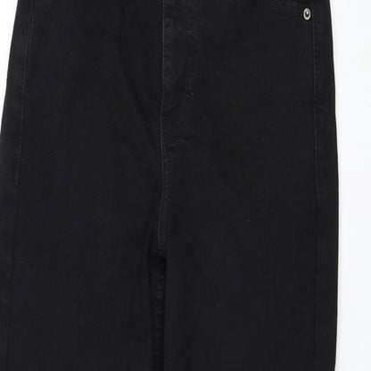 Topshop Womens Black  Cotton Skinny Jeans Size 26 in L30 in Regular Zip