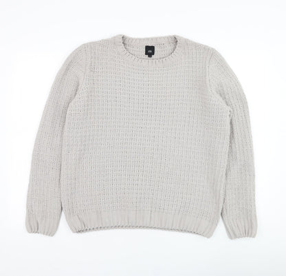 Womens UK Size M River Island Grey Pullover Jumper