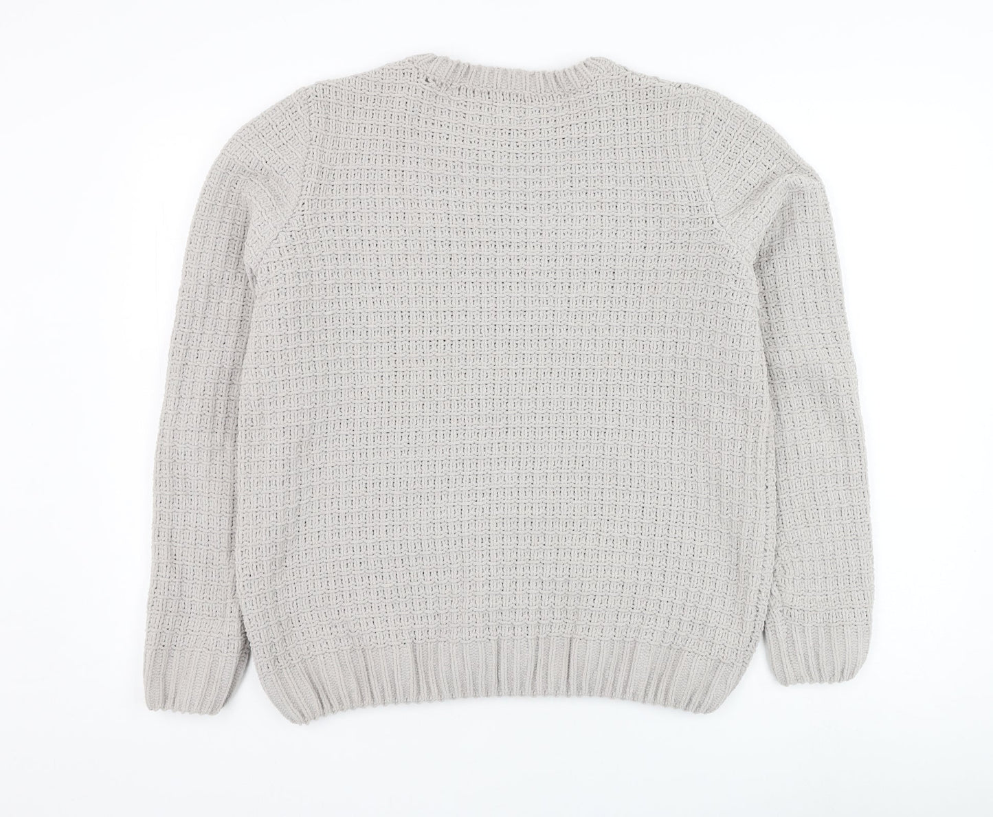 Womens UK Size M River Island Grey Pullover Jumper