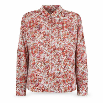 Womens UK Size S Preworn Red Basic Button-Up