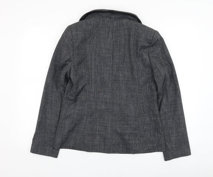 Papaya Womens Grey   Jacket Blazer Size 12  Button