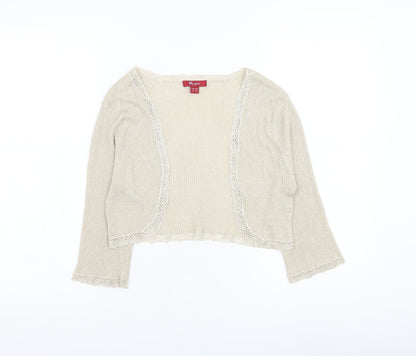 Womens UK Size 14 Monsoon Gold Cardigan Jumper