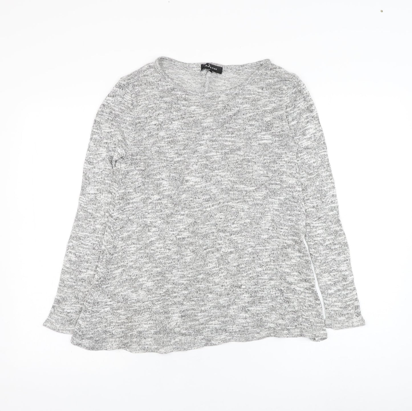 Womens UK Size 8 New Look Grey Pullover Jumper
