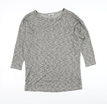 TU Womens Gold Round Neck  Viscose Pullover Jumper Size 10