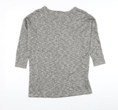 TU Womens Gold Round Neck  Viscose Pullover Jumper Size 10