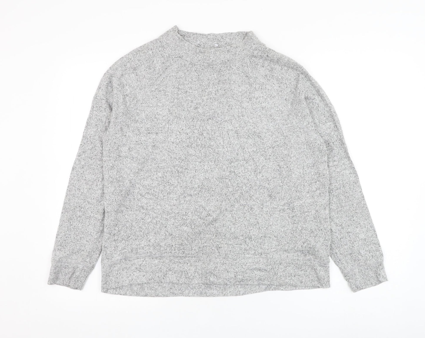 F&F Womens Grey Round Neck  Viscose Pullover Jumper Size 14