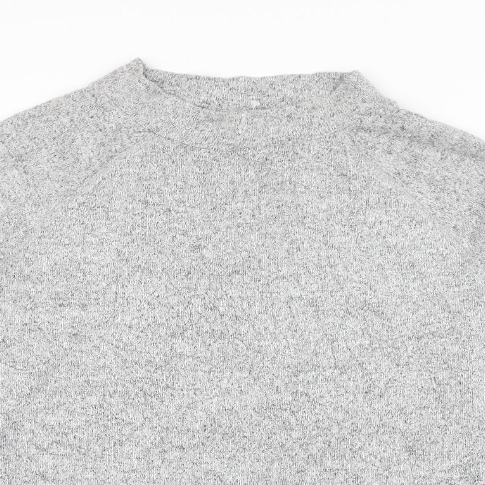 F&F Womens Grey Round Neck  Viscose Pullover Jumper Size 14