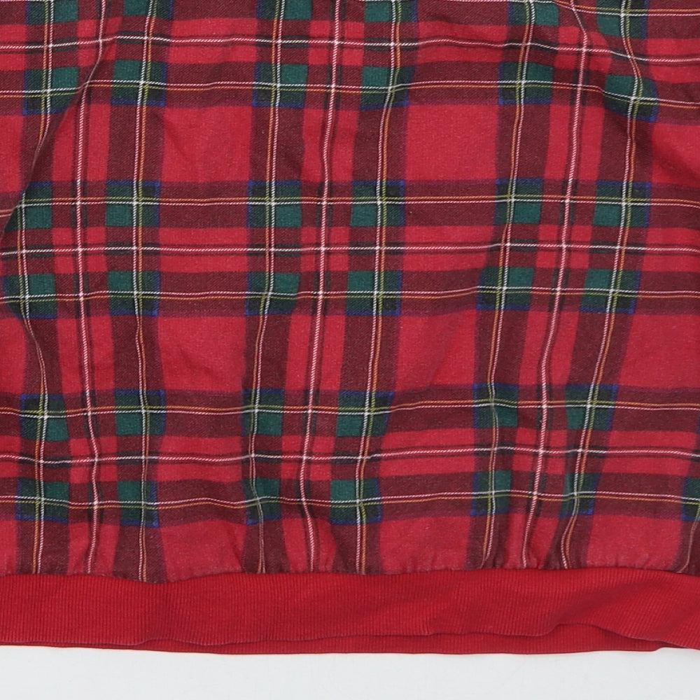 H&M Girls Red Check Cotton Pullover Sweatshirt Size 11-12 Years  Pullover - Ski Club Vermont