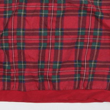 H&M Girls Red Check Cotton Pullover Sweatshirt Size 11-12 Years  Pullover - Ski Club Vermont