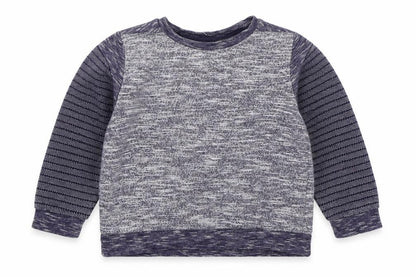 Nutmeg Boys Blue Striped Cotton Pullover Sweatshirt Size 2-3 Years  Pullover