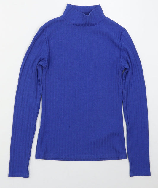 Womens UK Size 8 Topshop Blue Pullover Jumper