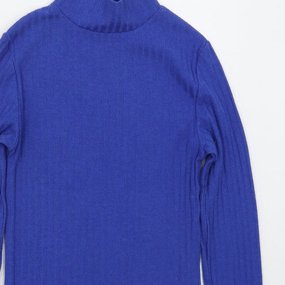 Womens UK Size 8 Topshop Blue Pullover Jumper