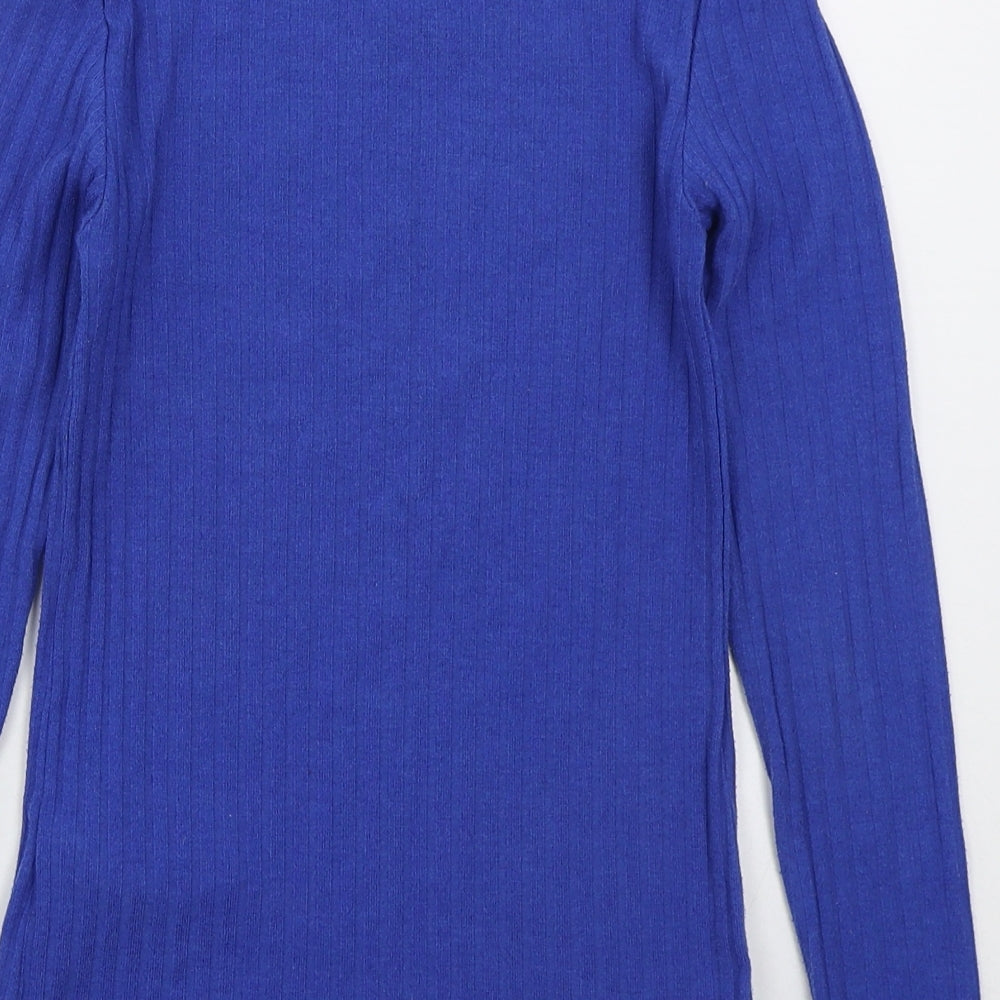 Womens UK Size 8 Topshop Blue Pullover Jumper