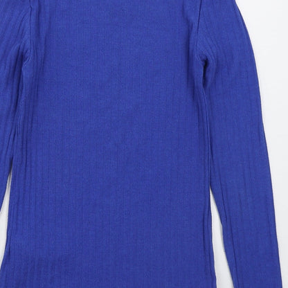 Womens UK Size 8 Topshop Blue Pullover Jumper