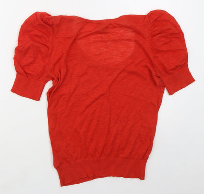 Womens UK Size 12 Topshop Red Pullover Jumper