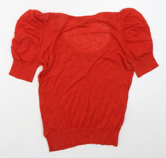 Womens UK Size 12 Topshop Red Pullover Jumper