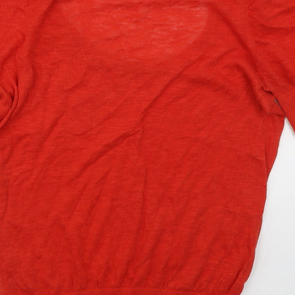 Womens UK Size 12 Topshop Red Pullover Jumper