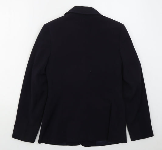 Womens UK Size 10 AMARANTO Regular Blue Suit Jacket