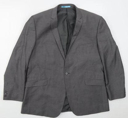 Mens UK Size 46 Burton Regular Grey Suit Jacket