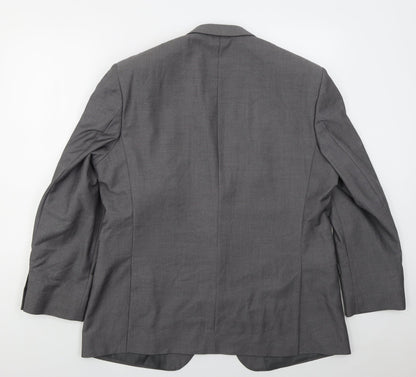 Mens UK Size 46 Burton Regular Grey Suit Jacket