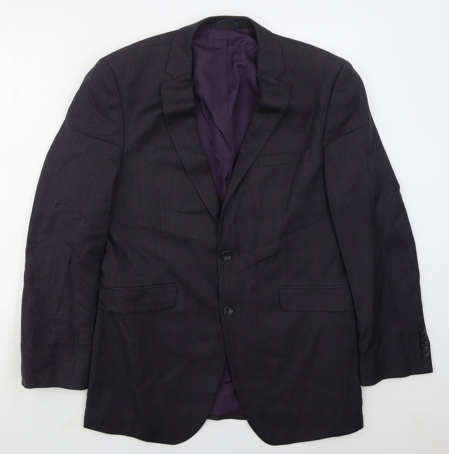 Mens UK Size 42 Burton Regular Grey Suit Jacket