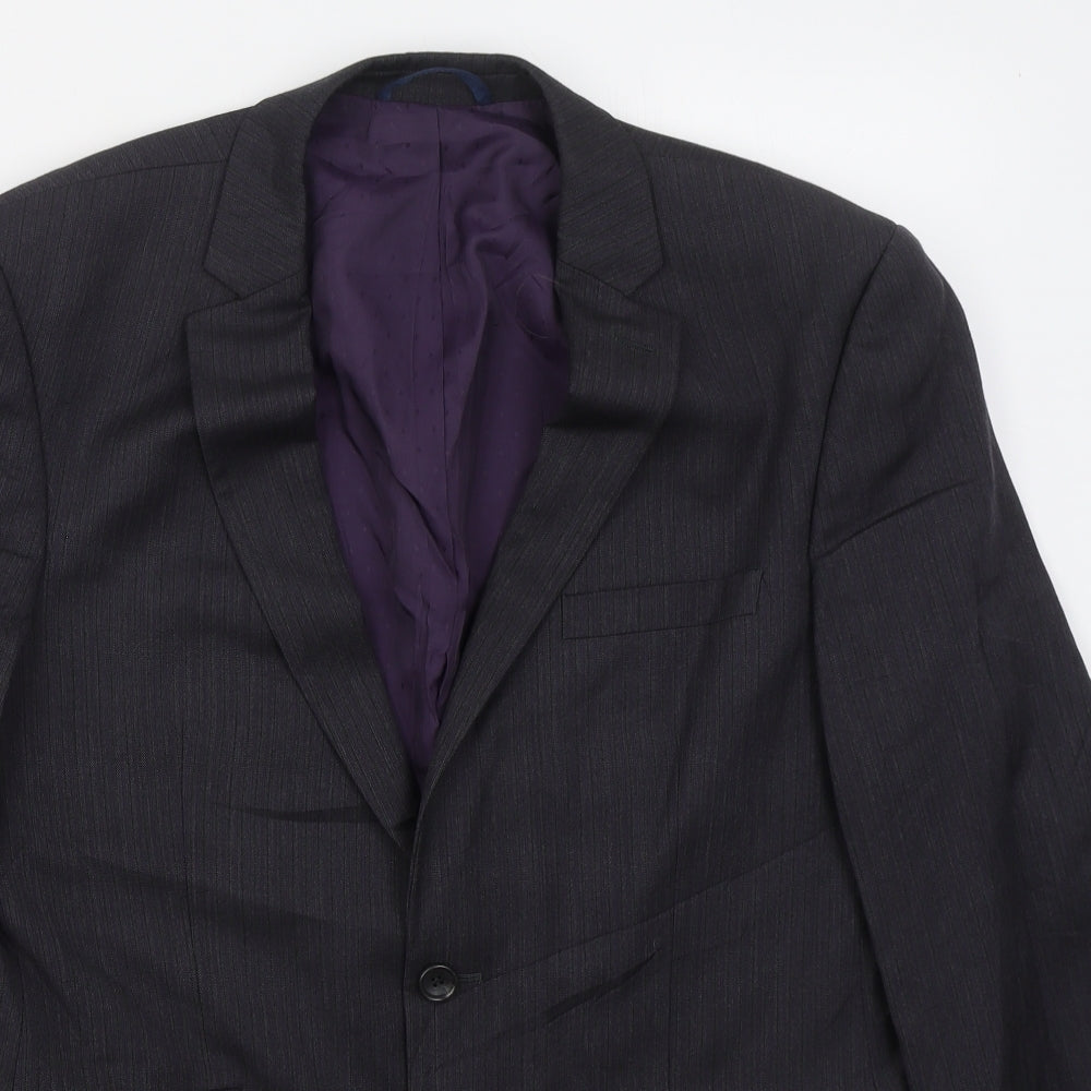 Mens UK Size 42 Burton Regular Grey Suit Jacket