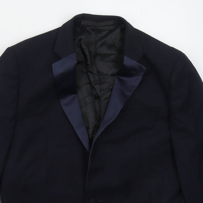 Mens UK Size 38 Topman Regular Blue Suit Jacket