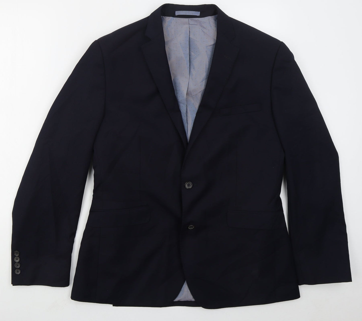 Mens UK Size 42 Burton Regular Blue Suit Jacket