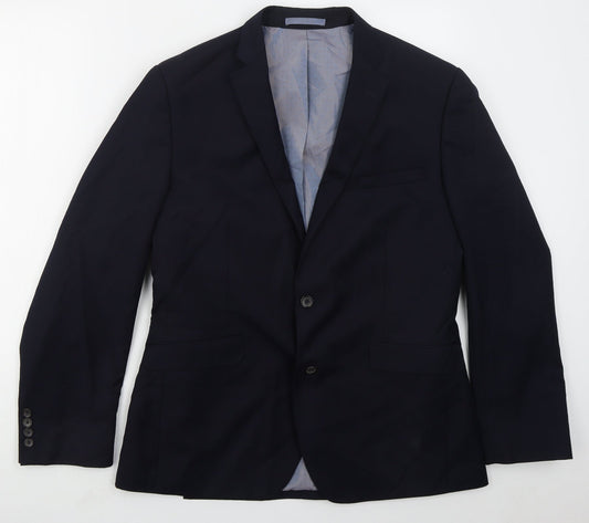 Mens UK Size 42 Burton Regular Blue Suit Jacket