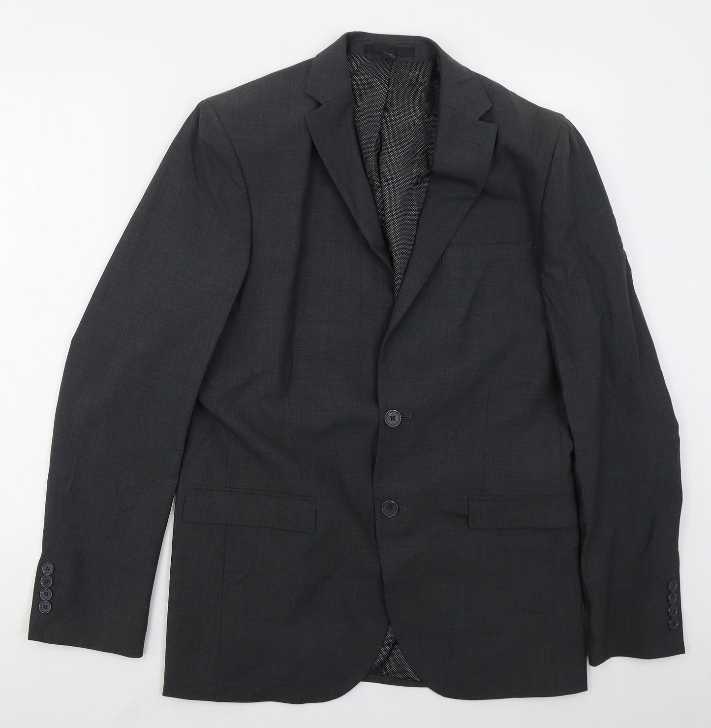 Mens UK Size 40 Marks and Spencer Regular Grey Suit Jacket