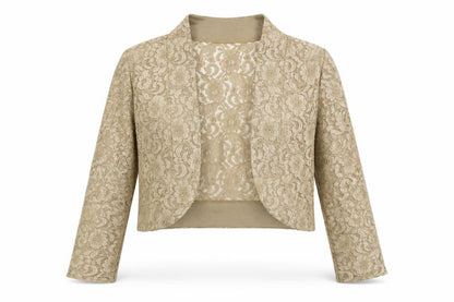 Womens UK Size M Nina Leonard Beige Jacket