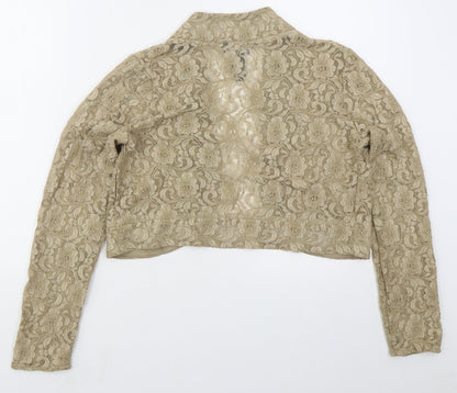 Womens UK Size M Nina Leonard Beige Jacket