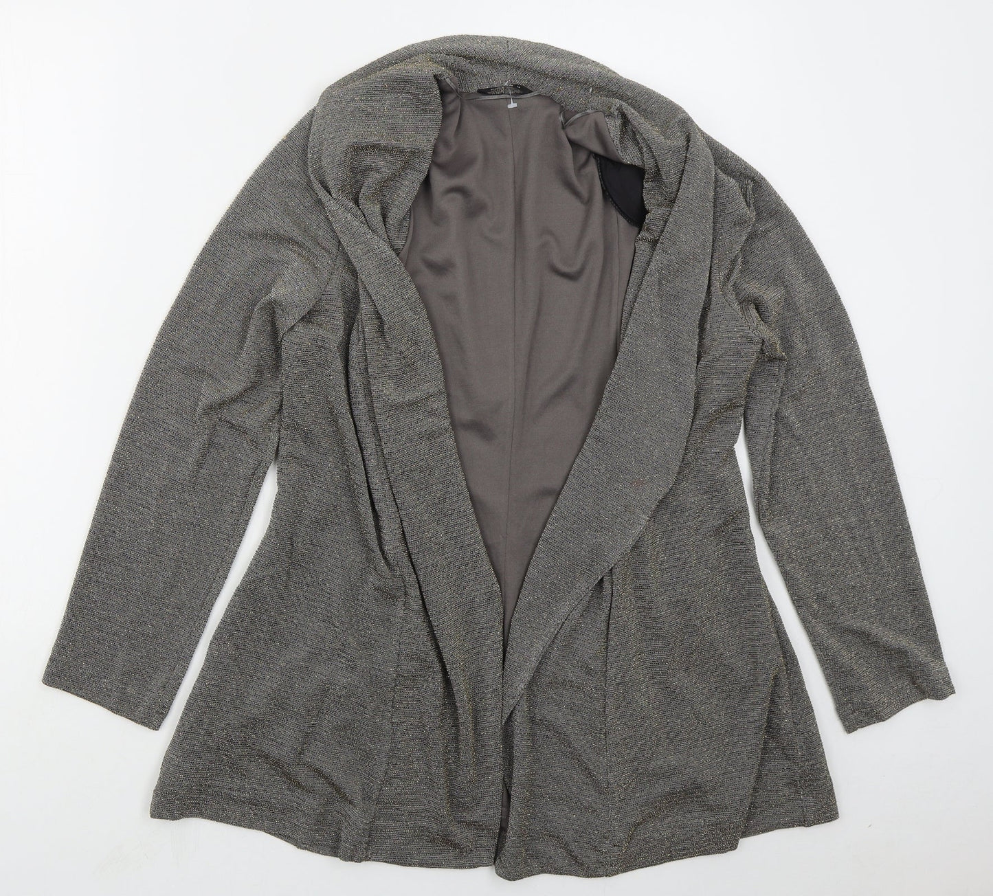 Womens UK Size 14 Roman Grey Cardigan Jumper
