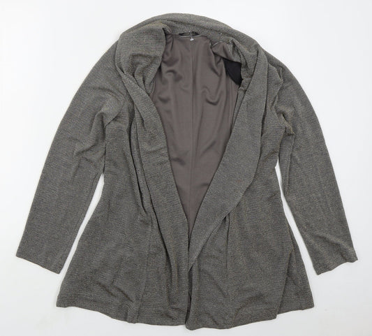Womens UK Size 14 Roman Grey Cardigan Jumper