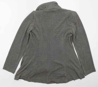Womens UK Size 14 Roman Grey Cardigan Jumper