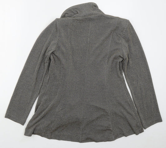 Womens UK Size 14 Roman Grey Cardigan Jumper