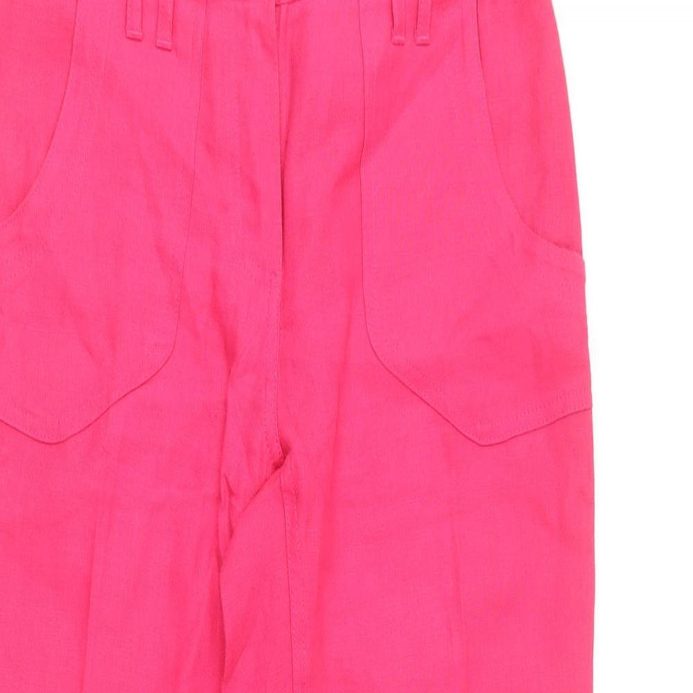 Womens UK Size 8 Per Una Regular Fit Chino Pink Trousers
