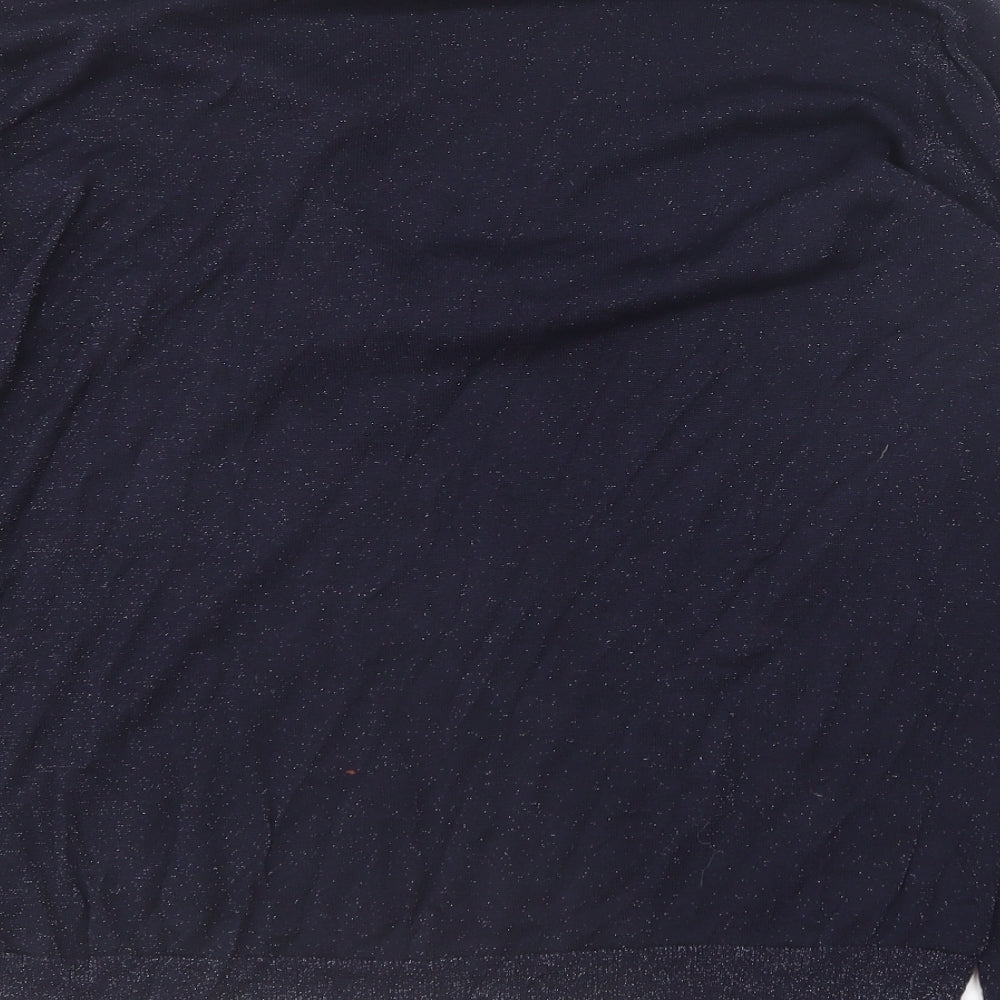 Womens UK Size 18 Maine Blue Basic T-Shirt