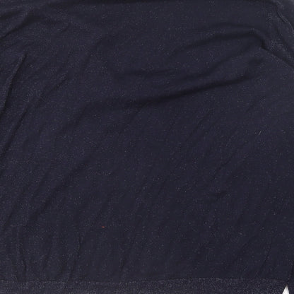 Womens UK Size 18 Maine Blue Basic T-Shirt