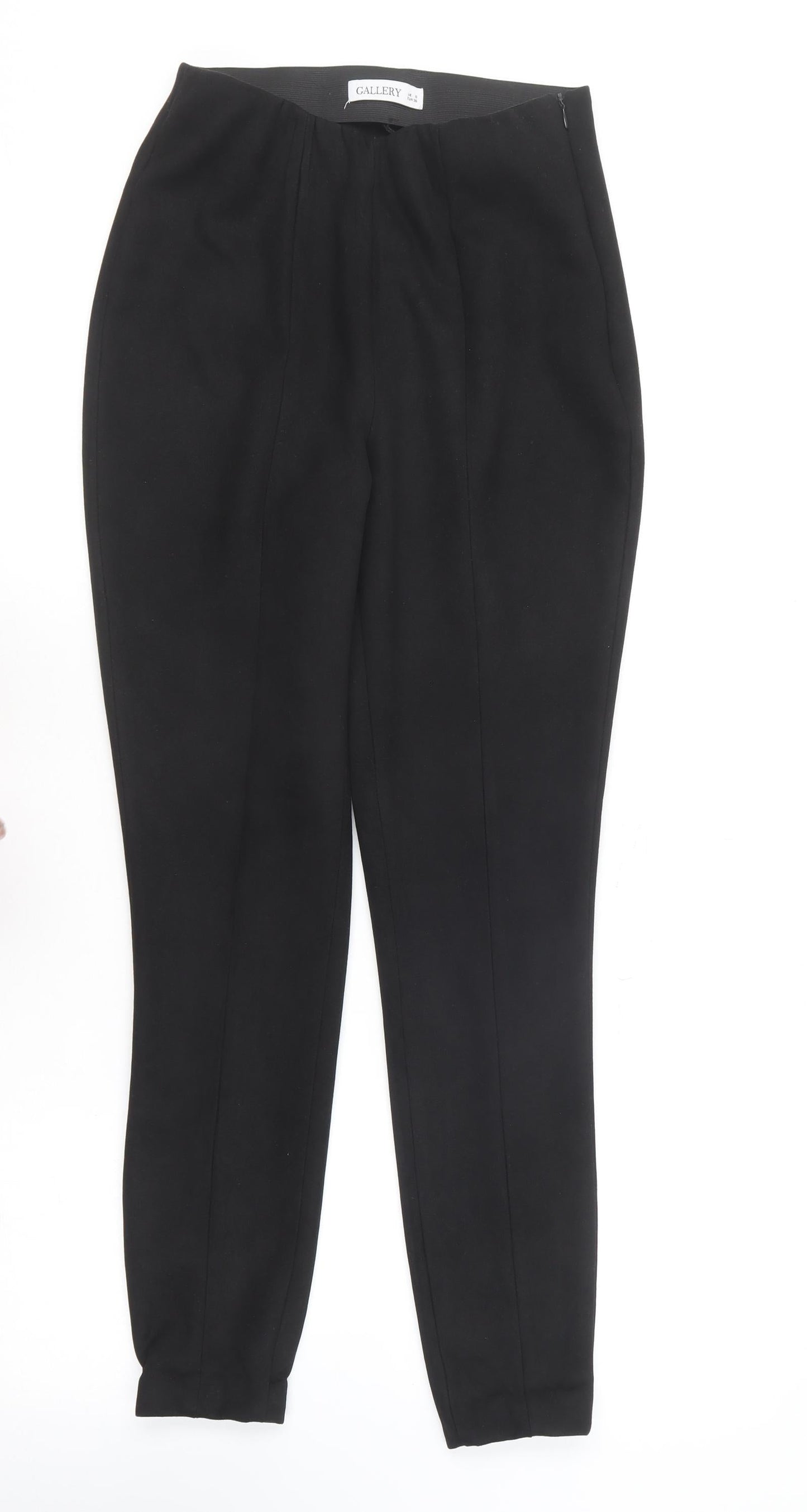 Gallery Womens Black  Polyester Carrot Leggings Size 8 L27 in