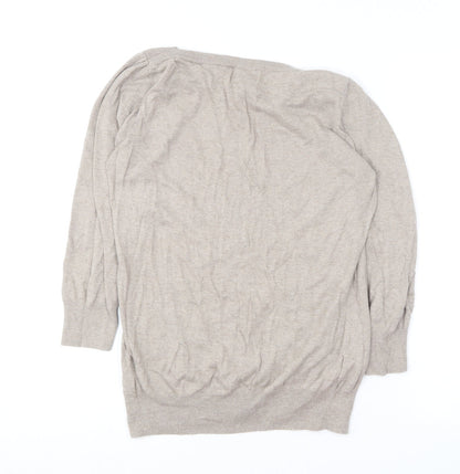 Womens UK Size 8 NEXT Brown Pullover Jumper