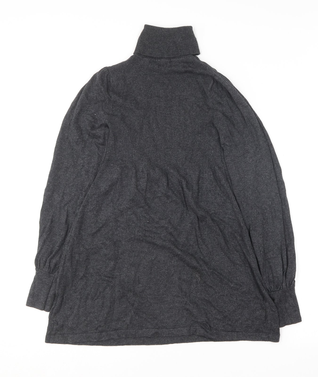 Atmosphere Womens Grey  Viscose Jumper Dress  Size 8  Roll Neck