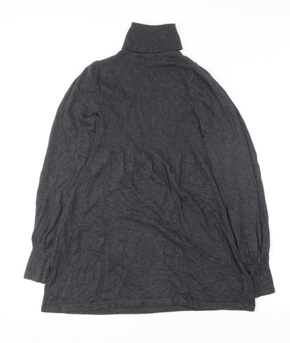 Atmosphere Womens Grey  Viscose Jumper Dress  Size 8  Roll Neck