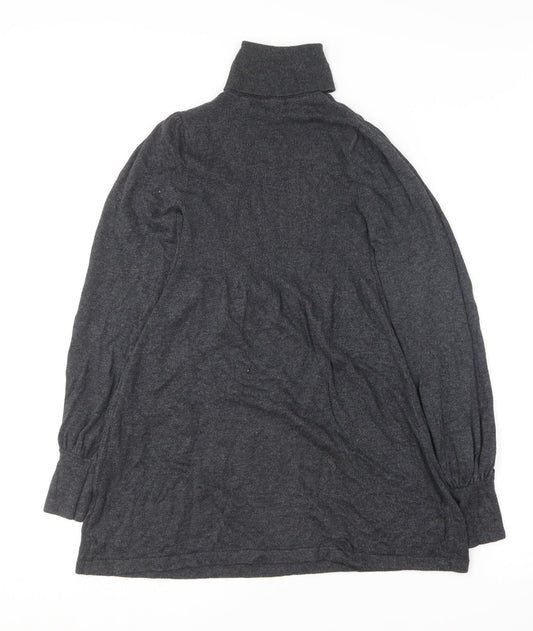 Atmosphere Womens Grey  Viscose Jumper Dress  Size 8  Roll Neck