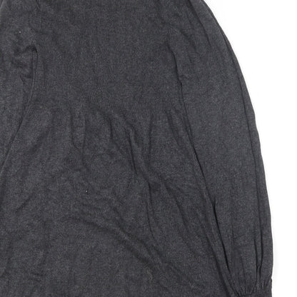 Atmosphere Womens Grey  Viscose Jumper Dress  Size 8  Roll Neck