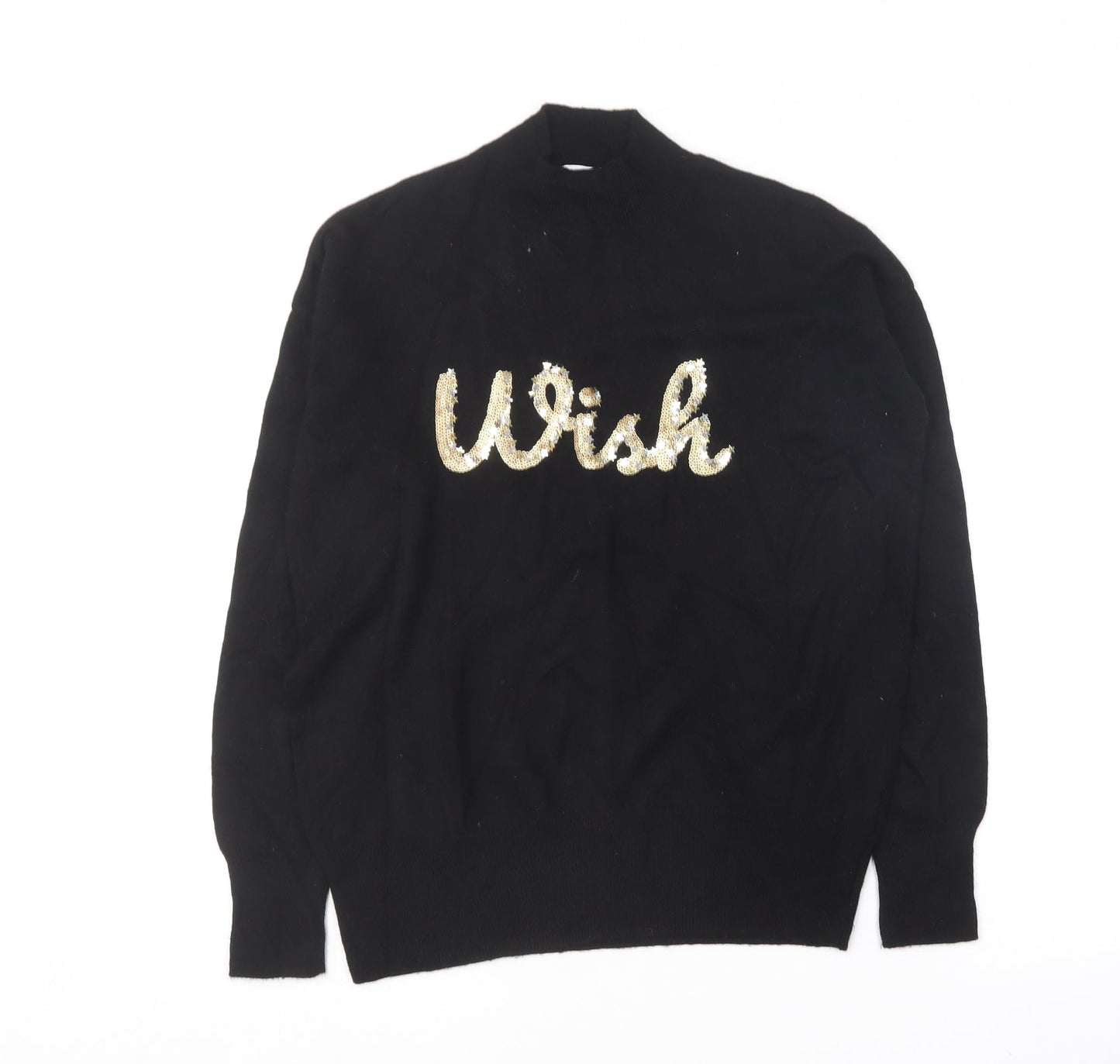Womens UK Size 12 NEXT Black Pullover Jumper