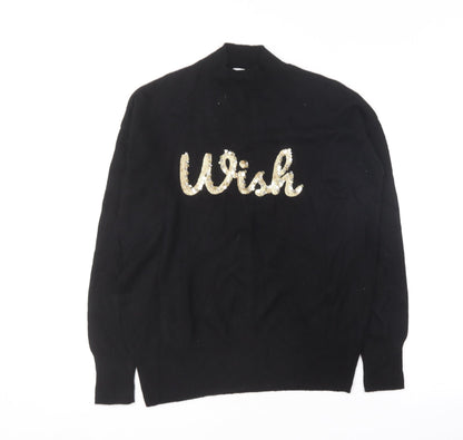 Womens UK Size 12 NEXT Black Pullover Jumper