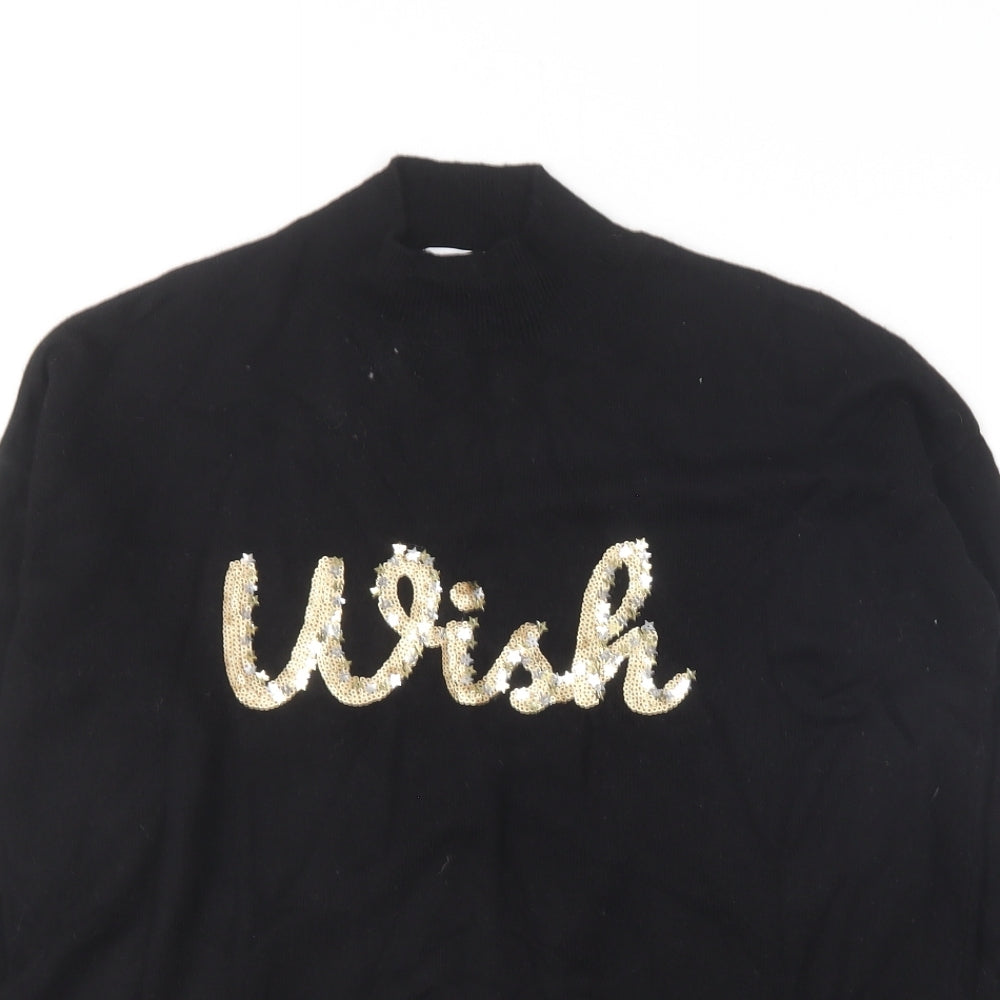 Womens UK Size 12 NEXT Black Pullover Jumper