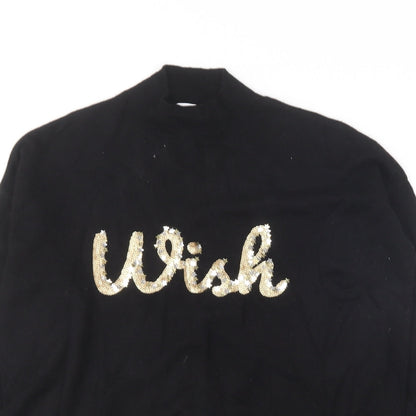 Womens UK Size 12 NEXT Black Pullover Jumper