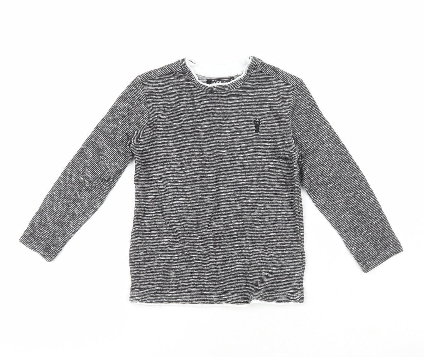 NEXT Boys Grey  100% Cotton Pullover Casual Size 5 Years Boat Neck